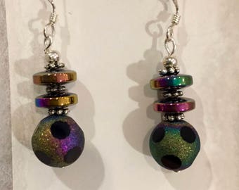 Festive Colorful Dangle Earrings