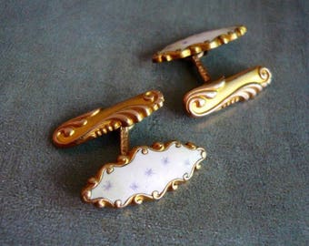 Art Nouveau Enamel Cufflinks