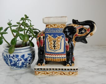 Elephant Garden Stool Miniature - Vintage Elephant - Chinoiserie Elephant