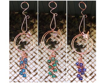 Wind Chimes - Glass Wind Chimes - Dragonfly Wind Chimes - Butterfly Wind Chimes - Fairy Wind Chimes - Copper Wind Chimes - Garden Decor