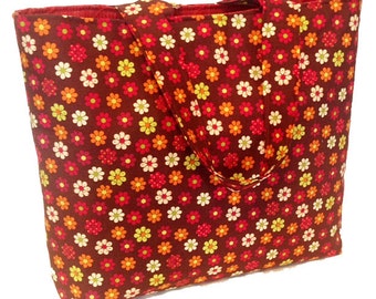 The Flower Power- 70's Retro Tote