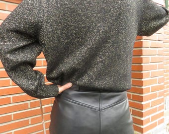 Gapelle shorts - Vintage black leather