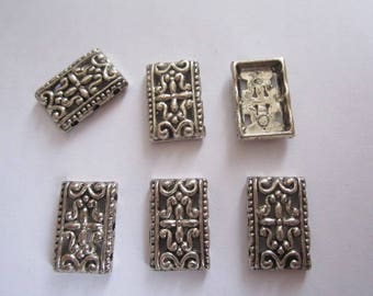 Silver spacer metal beads
