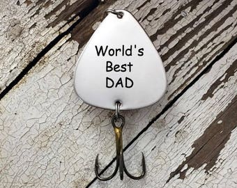 Personalized fishing lure, Father's Day gifts, custom fishing lure, fishing lure gift, gift for dad, dad gift, gift for father