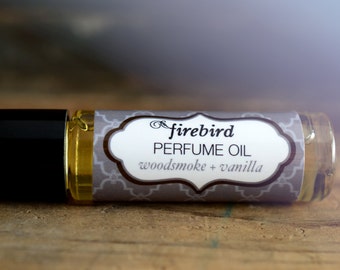 Woodsmoke and Vanilla Perfume Oil - Firewood, Fir Needle, Vanilla