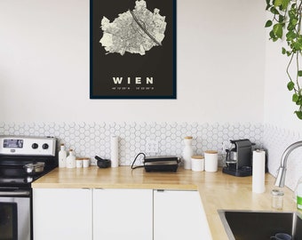 City Maps print Wien 50 x 70 cm
