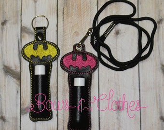 Bat Lip Balm Holders in the hoop design digital instant download