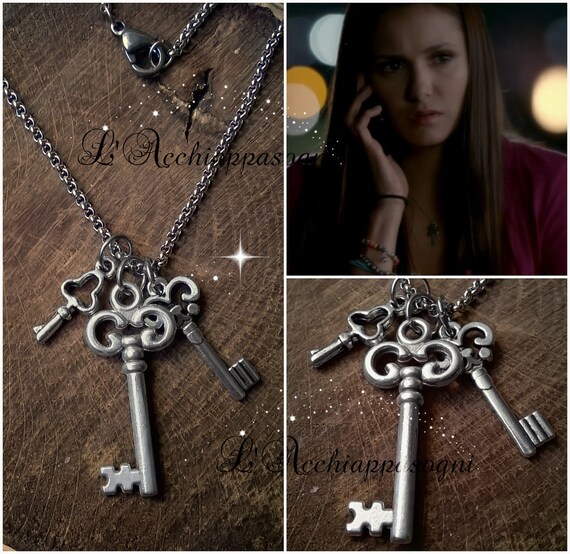 The Vampire Diaries Jewelry Elena Gilbert INSPIRED Necklace