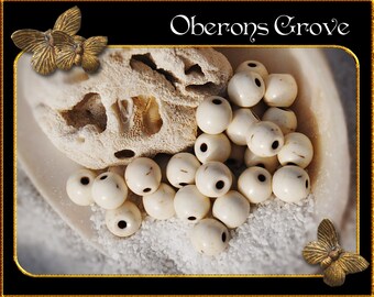 30 beige Magnesite Beads 6mm