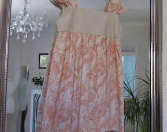 Nessa Wide Strap Dress Girls PDF Sewing Pattern age 2 to 7 years