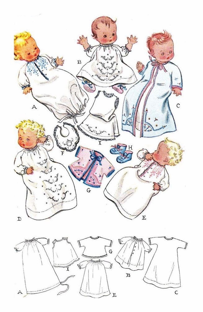 Instant PDF Digital Download Vintage Sewing Pattern to make a