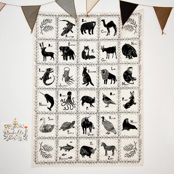 Animal Alphabet Baby Blanket
