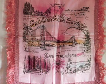 Vintage San Francisco, California Souvenir Pillow Cover-Never Used-NOS