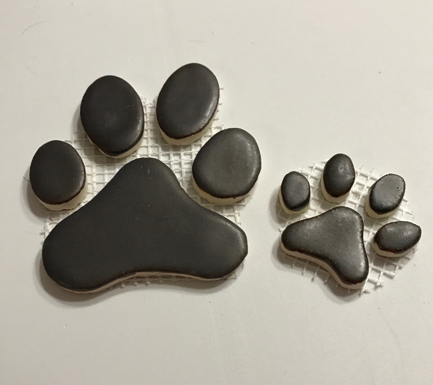 Ceramic tile custom paw prints