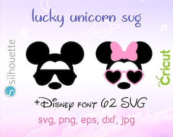 Disney svg, Mickey Mouse Sunglasses svg, Minnie Mouse svg, Mickey Glasses svg, Disney Trip SVG, Cricut, Silhouette Disney Commercial use ok