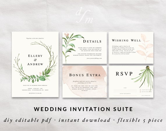 Single Page Wedding Invitation 6