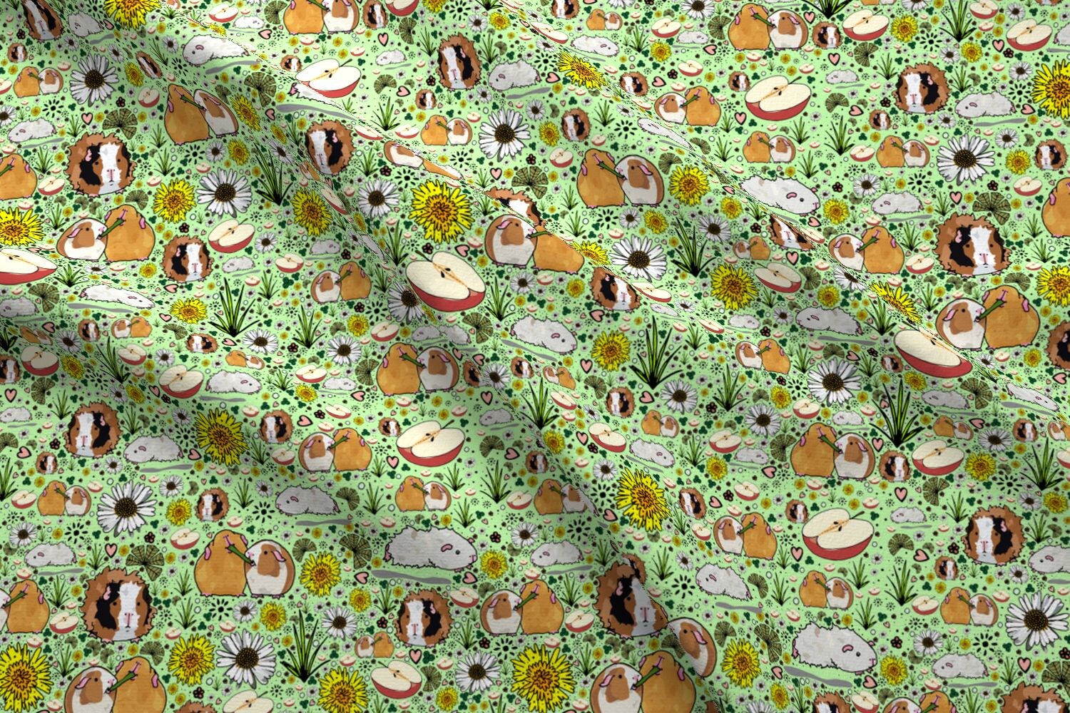 Guinea Pig Fabric Guinea Pigs By Nemki Guinea Pig Cotton