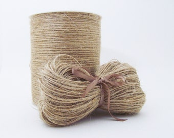Jute twine cord. Natural brown. 10 or 50 metres