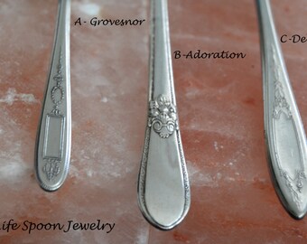 Spoon Bracelet "Choose Your Pattern" Vintage Handmade Mothers Day Wedding Gift Fork Bracelet Spoon Jewelry Silverware Bracelet -11