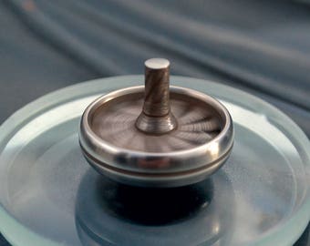 The Turbine Top - air powered steel spinning top