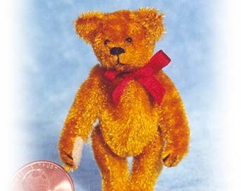 PDF Pattern & Instructions for Miniature Teddy Bear - Circa 1904 Bear 2 1/4" tall - by Emily Farmer