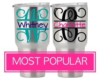 Custom Yeti Tumbler Decal, Yeti Decal Name, Custom Yeti Rambler Decal, Yeti Cup Decal for Women, Vinyl Name Decal Stickers, DECAL ONLY 5LN2Y