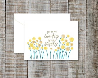 Set of 6 Greeting cards, mix and match!