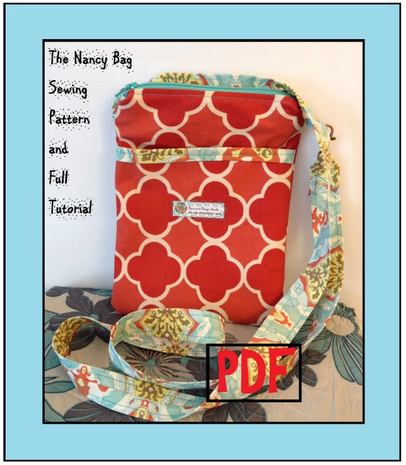 CrossBody Bag Sewing Pattern The Nancy Bag CrossBody Bag