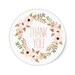 Floral Thank You Stickers, Wedding Favors, Shabby Chic Birthday, Baby Shower, Floral Favor Box Sticker, Packaging, Rustic Party, Pink Peach