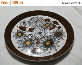 On Sale Collectible China Mikasa Duplex by Ben Seibel Frolic Pattern Dinner/Chop 10 inch Serving Plate Made in Japan