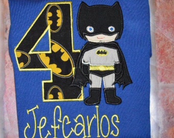 Embroidered Batboy Birthday shirt