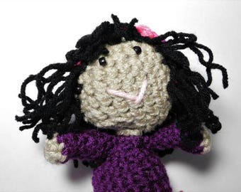 stuffed dolls, stuffed doll with curly hair, stuffed baby doll, stuffed girl doll, handmade stuffed doll, stuffed dolls handmade, crocheted