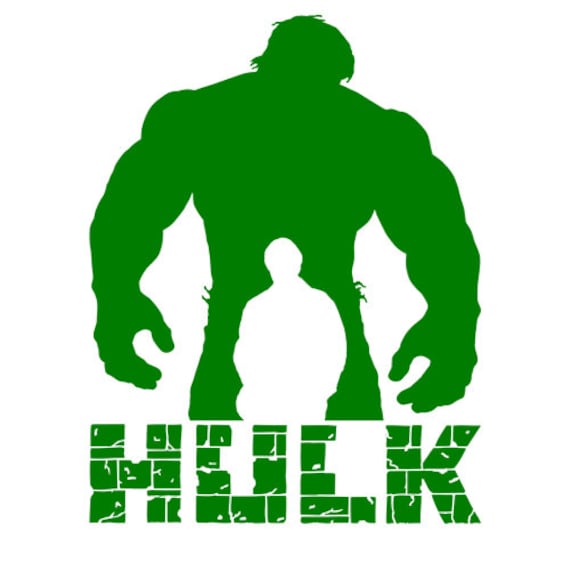 Items similar to Marvel Comics The HULK vinyl logo symbol vinyl decal ...