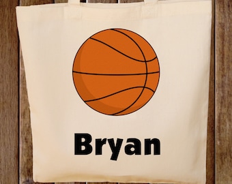 Basketball Tote Bag -- Boys Tote Bag -- Kids Tote Bag -- Basketball bag
