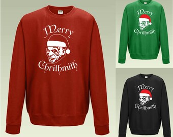 Mike Tyson Merry Chrithmath Sweatshirt JH030 Funny Christmas Jumper Sweater