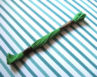 Cotton embroidery FLOSS stranded RUBI 211 Green