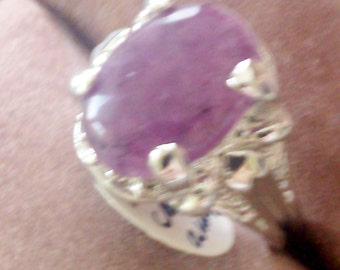 Cape Amethyst Cabochon Ring