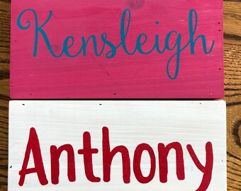 Custom child’s name sign