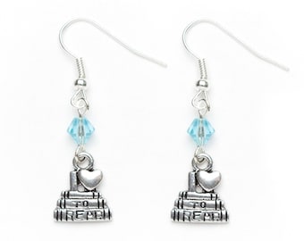 I Love to Read Earrings | Book Earrings | Dangle Earrings | Reader's Earrings | Book Lover's Gift Idea