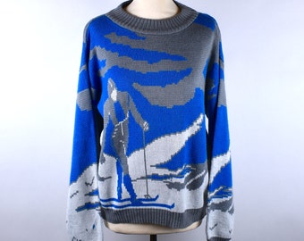 Vintage ski sweater | Etsy