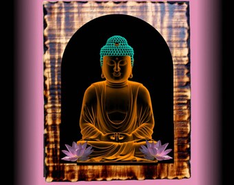 Buddha Plaque for self healing and meditation