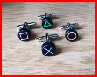 Playstation PS2 PS3 PS4 Button Cufflinks (Pair)
