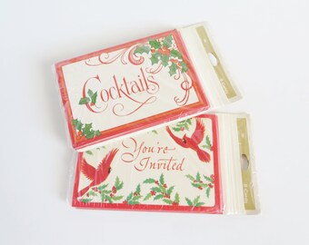 Vintage Invitations, Vintage Cards, Christmas Invitations, Retro Party Invitations, Christmas Party Invite Cards, Party Invitation Cards