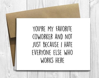 work birthday card