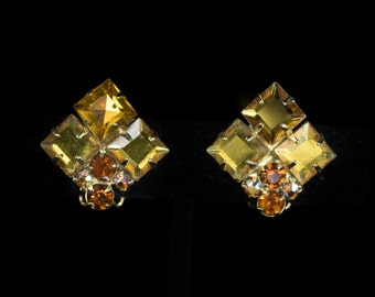 Julianna Clip-on Earrings in Fall Colors