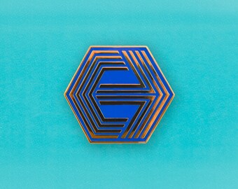 Cannon Films Logo Enamel Pin - Retro VHS lapel pin