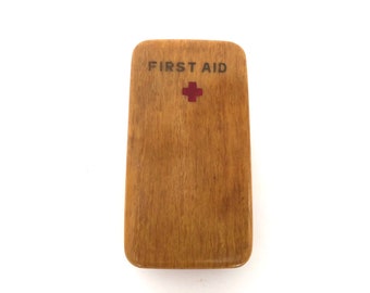 First Aid Box - Vintage Celluloid Small First Aid Box - Antique 1920s Medical Collectible - Prop - Rare Small First Aid Box
