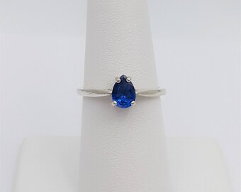 Sterling Silver Lab Spinel Ring