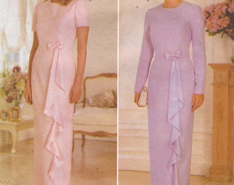 90s Womens Evening Dress Princess Seams Butterick Sewing Pattern 5363 Size 12 14 16 Bust 34 36 38 UnCut Bridesmaid Dress