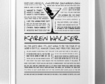 KAREN WALKER, "Will & Grace" Typography Print